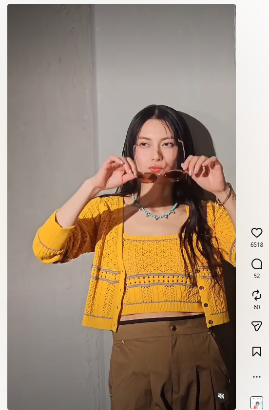 柴咲コウさんのオシャレなネックレス
